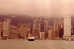 Hong Kong - HK Central - HK Island, seen from Kowloon with two crossing Star Ferries