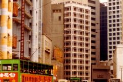 Hong Kong - HK Central - Double decker buses and trams, HK Island