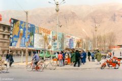 China - Xining - The first ad boards I saw in China