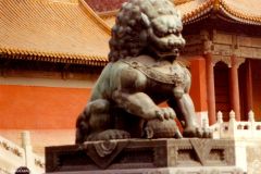 China - Beijing - Guarding Lion in the Forbidden City