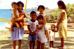 Philippines - Boracay - Children. By now (2011) they will be 27-36 years of age. I wonder how many of them still live on Boracay and if their life was improved with the development of the island. That might well be the case, or perhaps not.