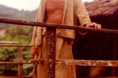 Thailand - Golden Triangle Trekking - Proud hill tribe farmer with his pipe and machete in Northern Thailand
