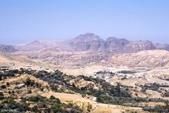 Jordan - Petra - The entrance is around the centre of the picture