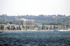Turkey - Istanbul - The Dolmabahce Palace and Australian student ship