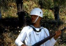 Turkey - Istanbul - Soldier in the Rumeli Kavagi village