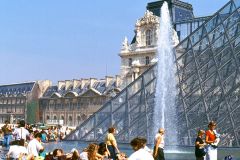France - Paris - Louvre - Glass pyramid