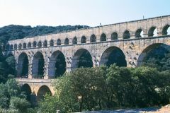 France - Provence - Pont-du-Gard - Gardon River