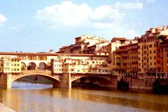 Italy - Firenze - Ponte Vecchio bridge across the River Arno