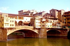 Italy - Firenze - Ponte Vecchio bridge across the River Arno
