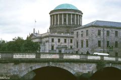 Ireland - Dublin - Justice building over the River Liffey