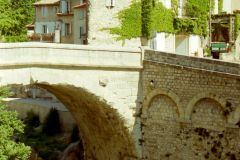 France - Provence - Vaison-la-Romaine - Ancient Roman bridge across the River Ouvèz