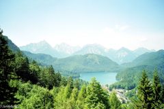 Germany - View of Schwangau and Alps