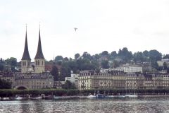 Switzerland - Luzern -  Bridge across Lake Lucerne (Vierwaldstättersee)