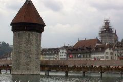 Switzerland - Luzern -  Bridge across Lake Lucerne (Vierwaldstättersee)