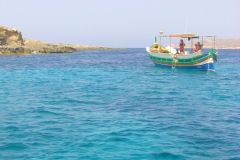 Malta - Boat from Mellieha Bay to Comino and the Blue Lagoon