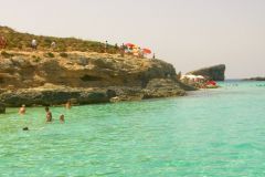 Malta - Boat from Mellieha Bay to Comino and the Blue Lagoon