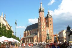 Poland - Krakow - Rynek Square - St. Mary's Basilica