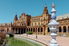 Spain - Andalucia - Sevilla - Parque de Maria Luisa - Plaza de Espana