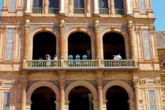 Spain - Andalucia - Sevilla - Parque de Maria Luisa - Plaza de Espana