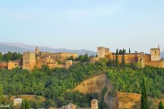 Spain - Andalucia - Granada - View of Alhambra from Albaicin