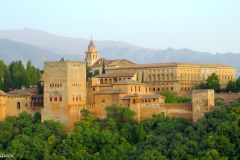 Spain - Andalucia - Granada - View of Alhambra from Albaicin