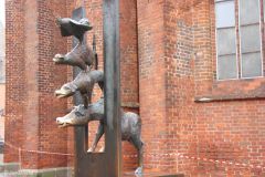 Latvia - Riga - Sculpture of the Town Musicians of Bremen