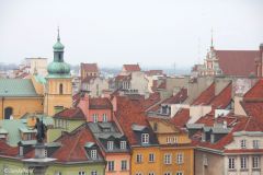 Poland - Warsaw (Warszawa) - Aerial view of the Old Town
