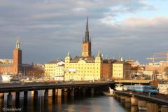 Sweden - Stockholm - View of Gamla Stan from Slussen