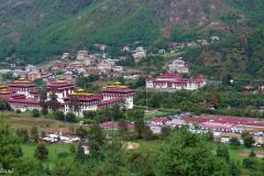 Bhutan - Thimphu - View of Tashichho Dzong and the National Assembly