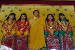 Bhutan - Dochula Pass - The former king and his four wives