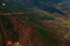 Bhutan - Paro - Aerial view