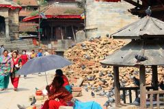 Nepal - Kathmandu - Durbar Square - Mahadev Parvati Temple complex
