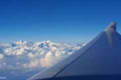 Nepal - Himalaya - Leaving the country with mountains in the west