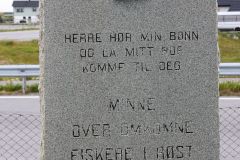 Nordland - Røst - Memorial to deceased fishermen