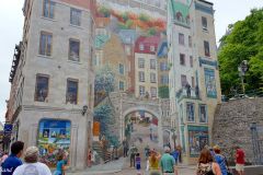 Canada - Quebec City - La Fresque des Québécois