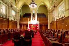 Canada - Ottawa - Parliament Hill - Inside the Parliament building - The Senate Chamber