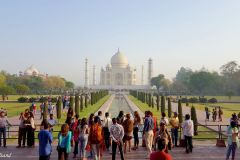 India - Agra - Taj Mahal - View after passing through The Great Gate