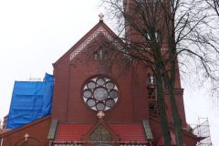 Belarus - Minsk - Independence Square - Church of Saints Simon and Helena (Red Church)