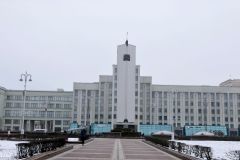 Belarus - Minsk - Independence Square - Belarusian State University