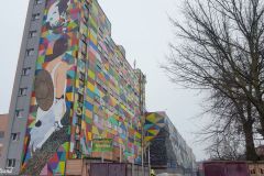 Belarus - Minsk - Murals of Kastrychnitskaya street