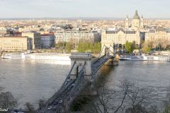 Hungary - Budapest - Buda castle - Danube - Chain bridge