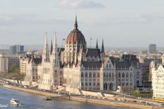 Hungary - Budapest - Buda castle view of Parliament building