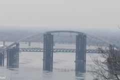 Ukraine - Kiev - Dnieper River - Parkovyi Bridge