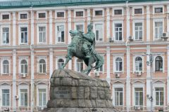 Ukraine - Kiev - Sofiyivska Square - Bohdan Khmelnytsky Monument