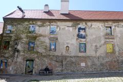 Slovakia - Bratislava - House with art in windows