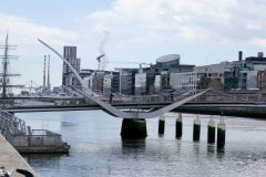 Ireland - Dublin - River Liffey - Sean O'Casey Bridge - Samuel Beckett Bridge