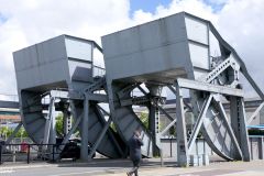 Ireland - Dublin - Scherzer Rolling Lift Bridges