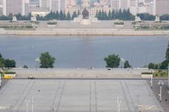 DPRK - Pyongyang - Grand People’s Study House (View from) - Kim Il Sung Square - Juche Tower - Taedong River