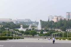 DPRK - Pyongyang - Grand People’s Study House (View from) - Mansudae Fountain Park