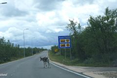 Finland - Enontekis - E45 - Right after the border crossing from Norway